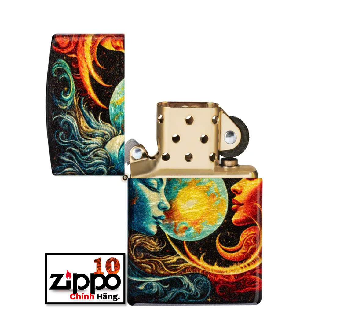 Bật lửa Zippo 46563 Sun and Moon Design - Chính hãng 100%