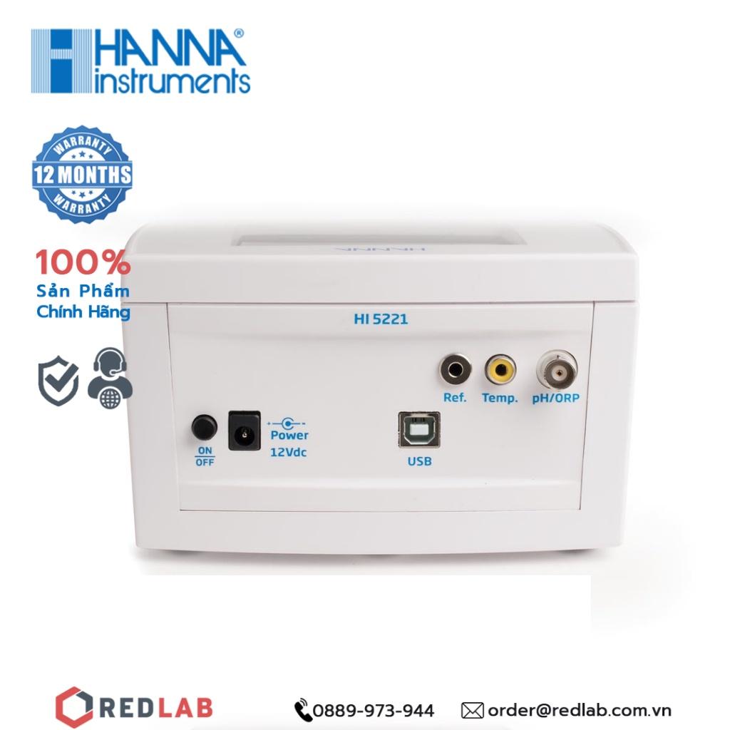 Máy đo pH/ORP để bàn HANNA HI5221-02