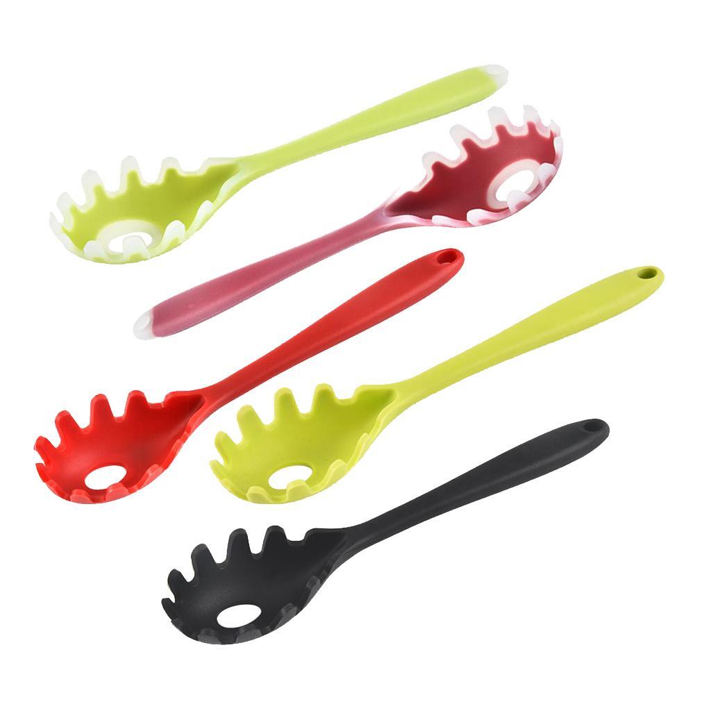 Silicone Pasta Fork Spaghetti Spoon Server Tongs Noodles Fork