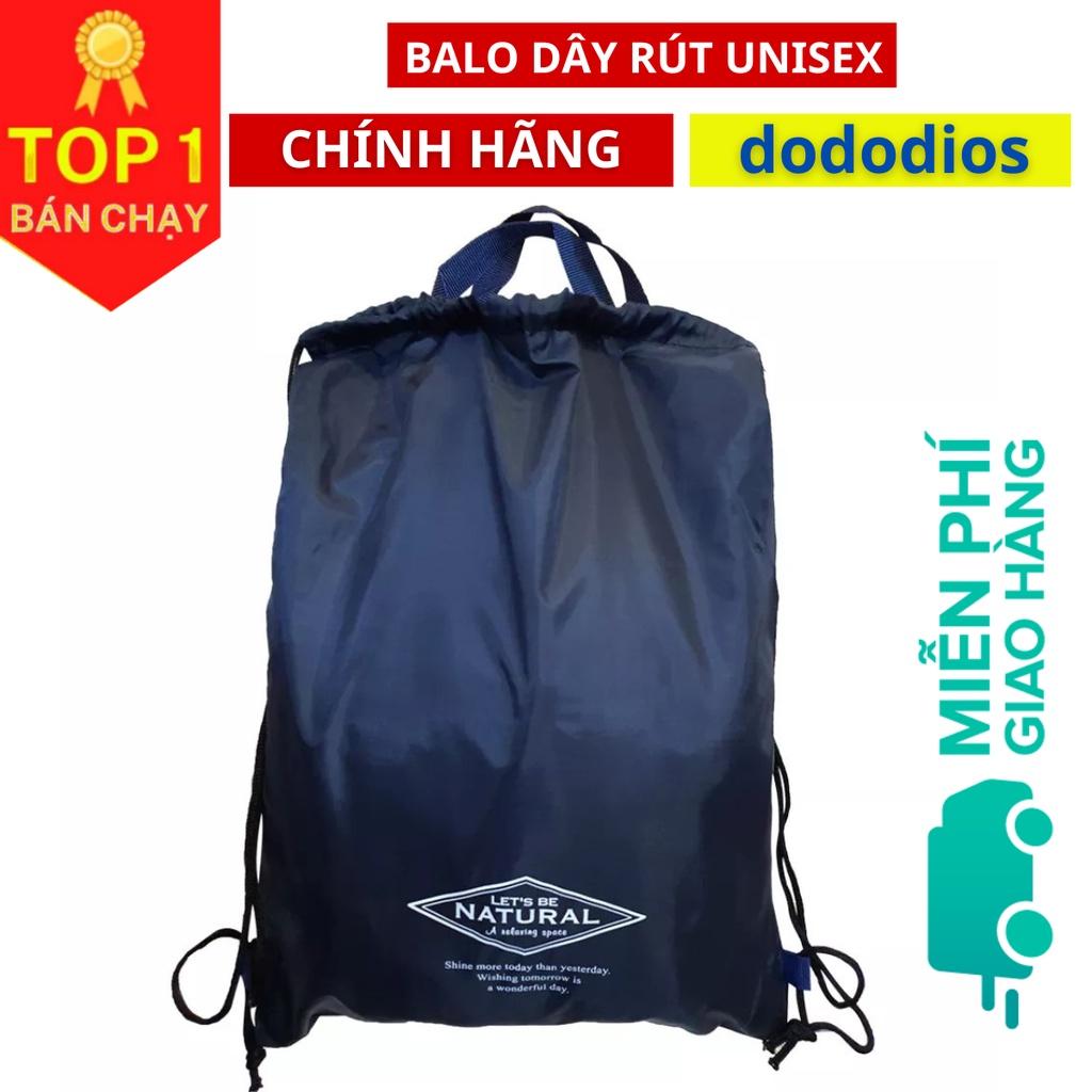 Balo dây rút unisex gấp gọn vải dù chống thấm nước - Chính hãng dododios