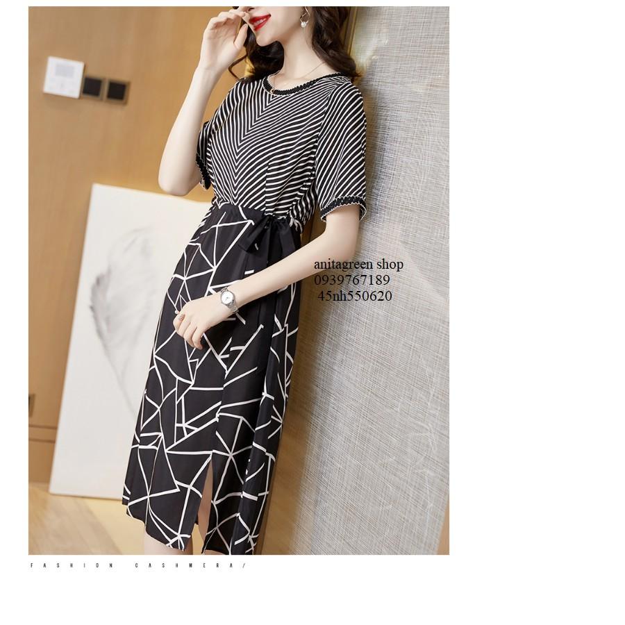 Nh550620-ĐẦM XÒE HỌA TIẾT QUÝ CÔ