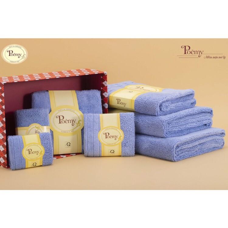 Combo 5 khăn mặt chữ nhật Poemy 29x45