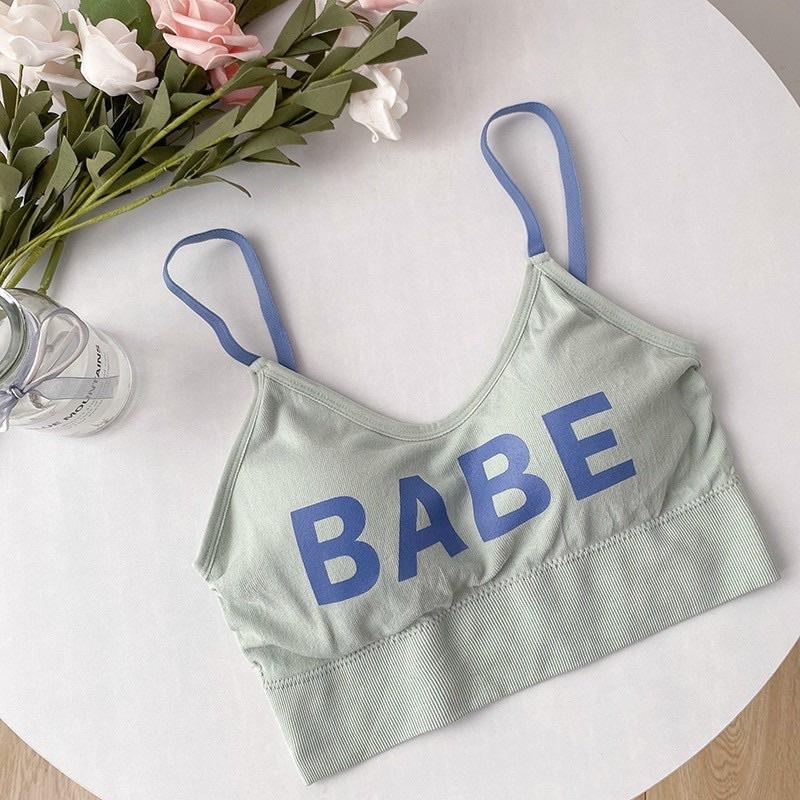 Bra Khoét lưng BaBe cocoland nâng ngực chất liệu cotton -Áo Croptop nữ 2 dây croptop nữ kiểu ôm body co giãn 4c mềm mịn