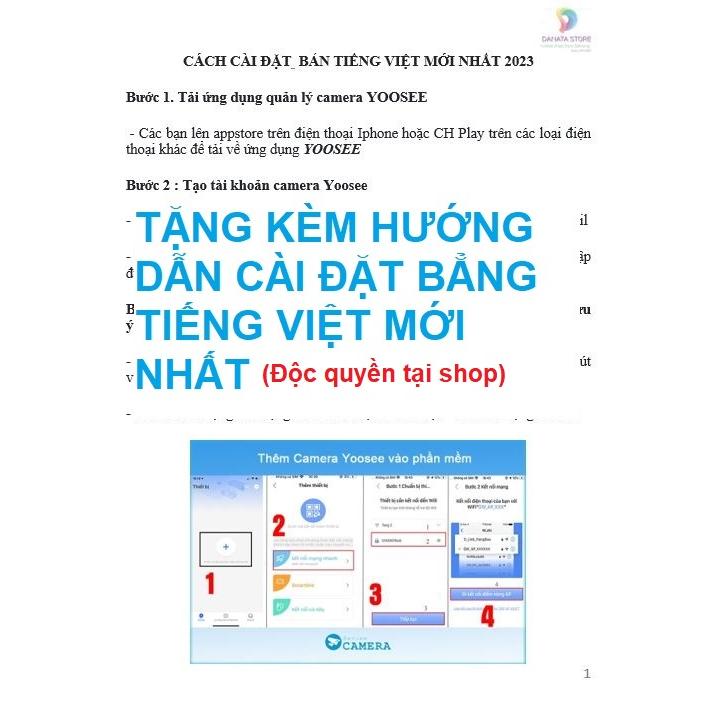 (Lỗi 1 đổi 1) Camera ngoài trời yoosee 2 mắt kép Ptz 8led 5.0Mpx quay 360 độ, siêu nét, góc rộng, có màu ban đêm - Hàng nhập khẩu