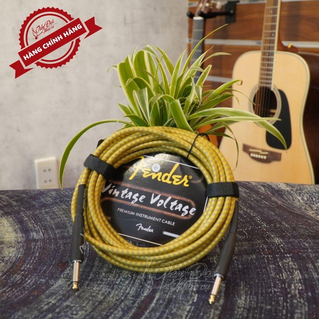 Dây Line Guitar Ra Loa Fender Loại 3m, 6m, 10m, Bọc Vải Chống Rối Và Không Bị Gãy Dập