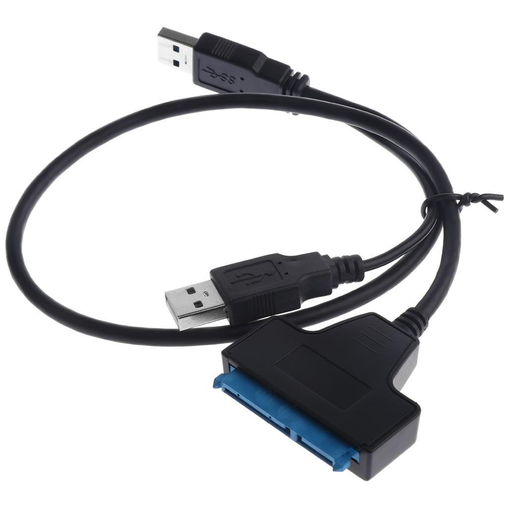 Cable USB 3.0 to 2.5" 22Pin SSD Adapter Converter Power