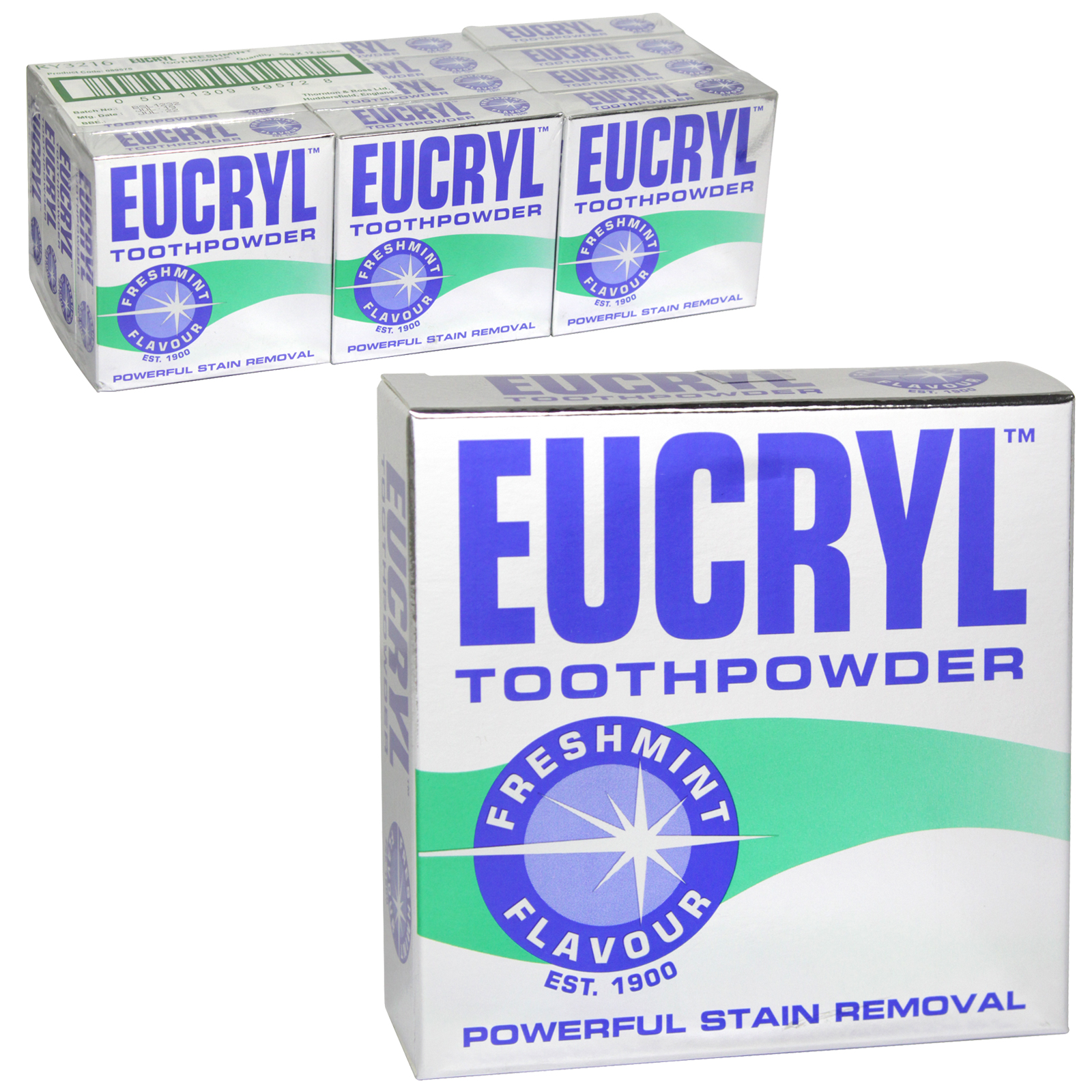 Eucryl Làm Trắng Răng - Bột Tẩy Trắng Răng Eucryl Powerful Stain Removal Toothpowder 50g