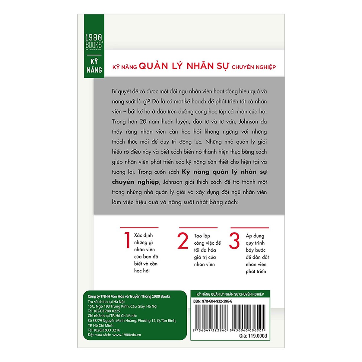 Cuốn Bí Kíp Cực Hay Dành Cho Nhà Quản Trị Xây Dựng Được Một Đội Ngũ Nhân  Viên Hoạt Động Hiệu Quả Và Năng Suất: Kỹ Năng Quản Lý Nhân Sự Chuyên Nghiệp; Tặng Kèm Bookmark Sáng Tạo