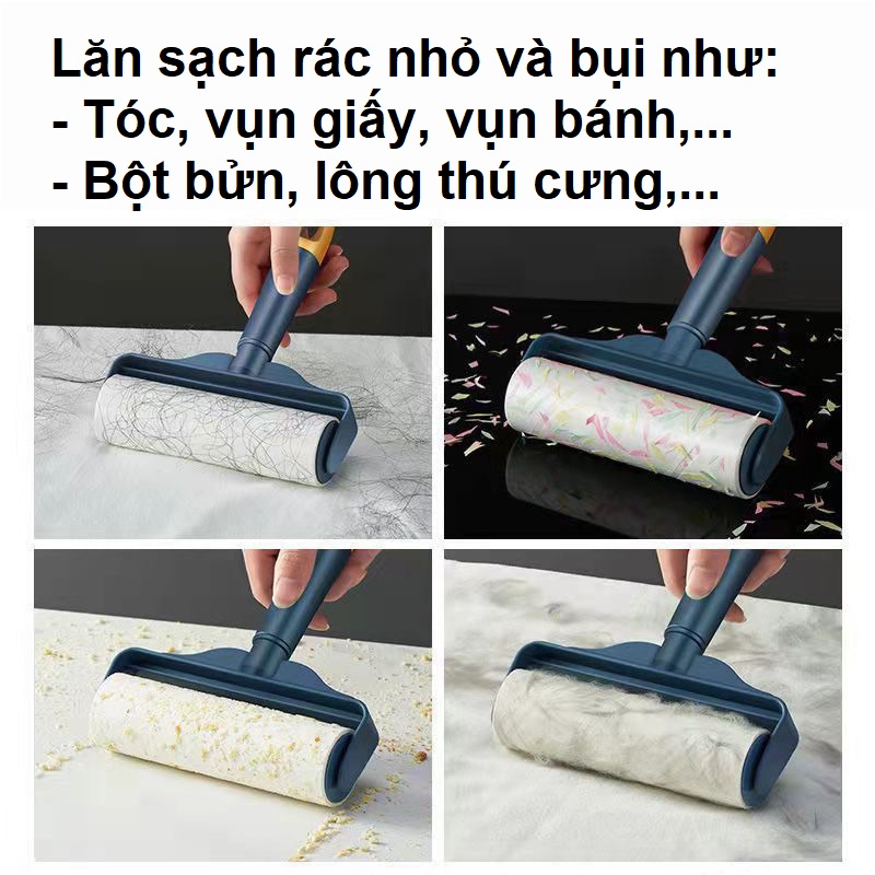 Lăn bụi quần áo, lăn bụi ga giường, lăn bụi bàn ghế - loại cao cấp có thể tháo lắp gọn gàng