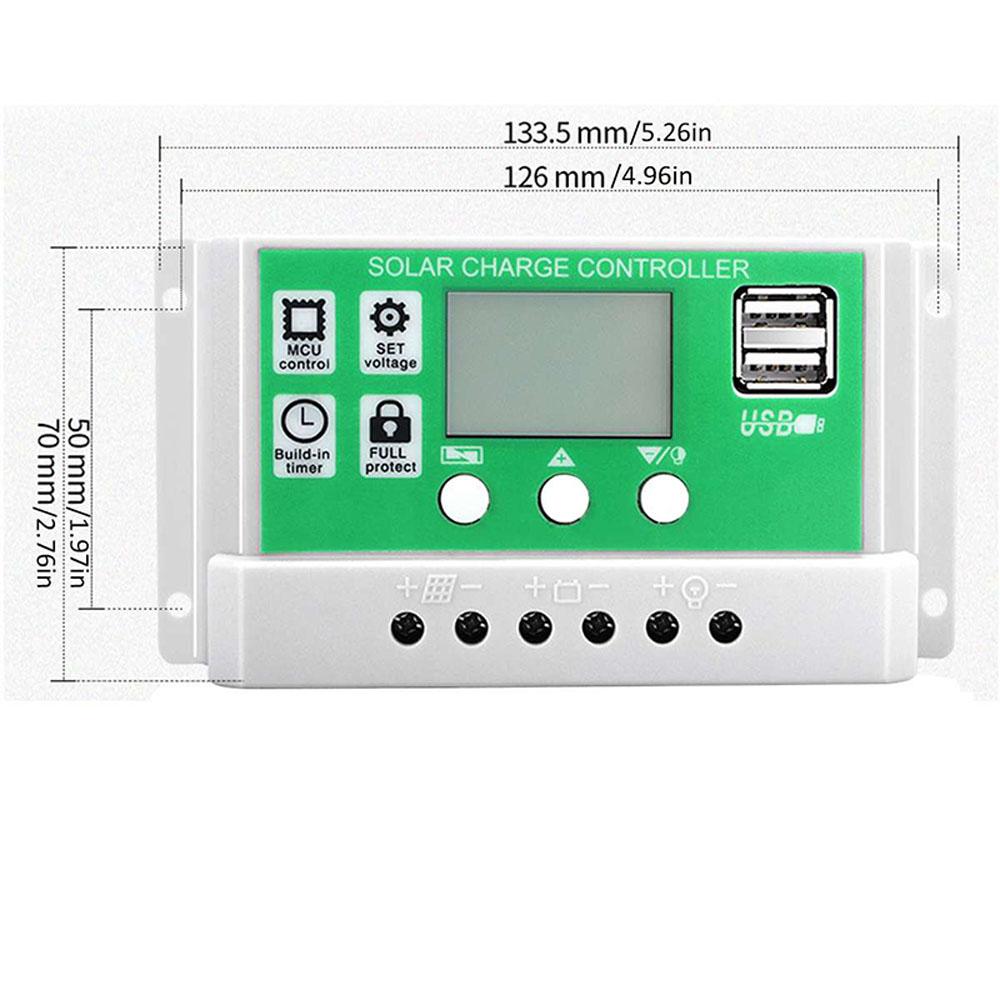 Bộ Bảng Điều Khiển Năng Lượng Mặt Trời Đơn Tinh Thể 18V / 15W Cổng Usb Kép Không Thấm Nước Với Bộ Điều Khiển 12 / 24V