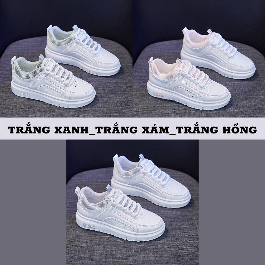 Giày Thể Thao Nữ Trắng,Giày Sneaker Nữ Phiên Bản 2022 Cao Cấp Êm Chân Thoáng Khí GTTN22