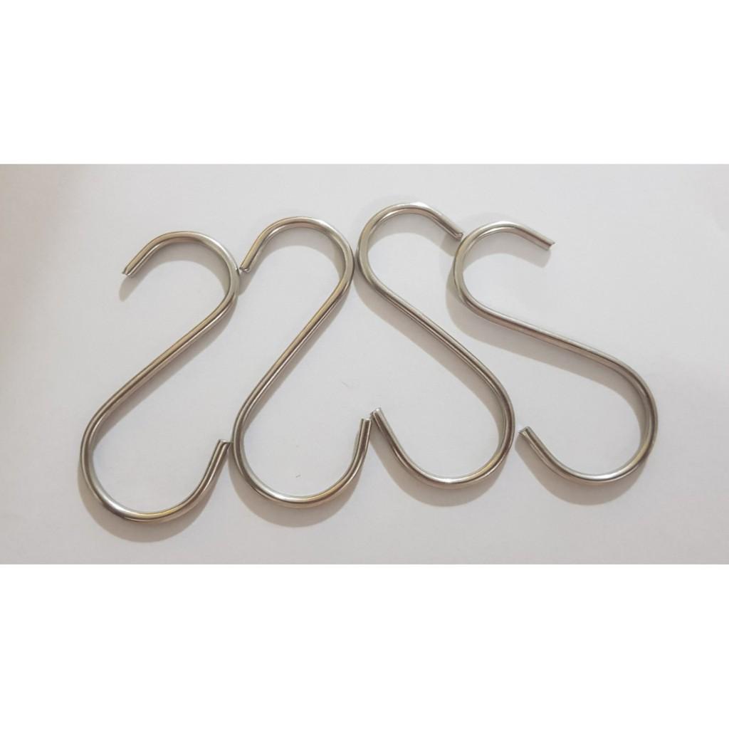 Móc chữ S inox loại 6 cm