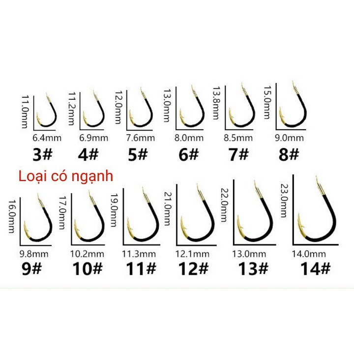 Lưỡi Câu Cá Chép JC Seiko Siêu Cường Lưỡi Câu Đài Có Ngạnh Siêu Bén Cao Cấp