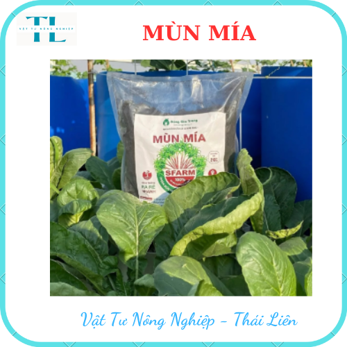 Phân hữu cơ mùn mía Sfarm ủ vi sinh, phân bón thuần thực vật 100% mía đường giúp cây trồng dễ ra hoa, đậu quả - Túi 2kg