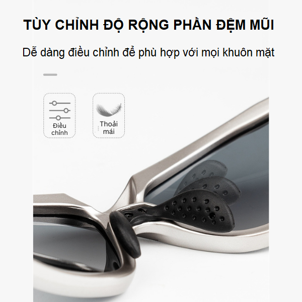 Kính mát nam nữ thể thao phân cực Anasi IG0099 cao cấp - Kính râm chống tia UV400 - Phụ kiện 5 món đi kèm