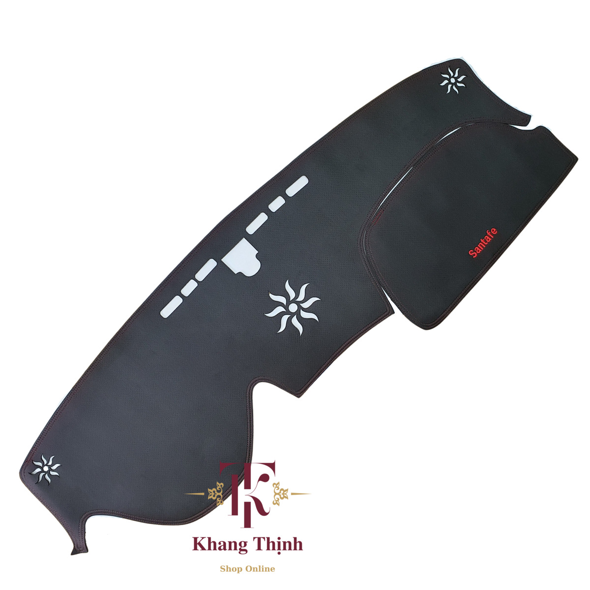Thảm Da Taplo Dành Cho Xe Hyundai Santafe 2021 Vân Carbon Cao Cấp