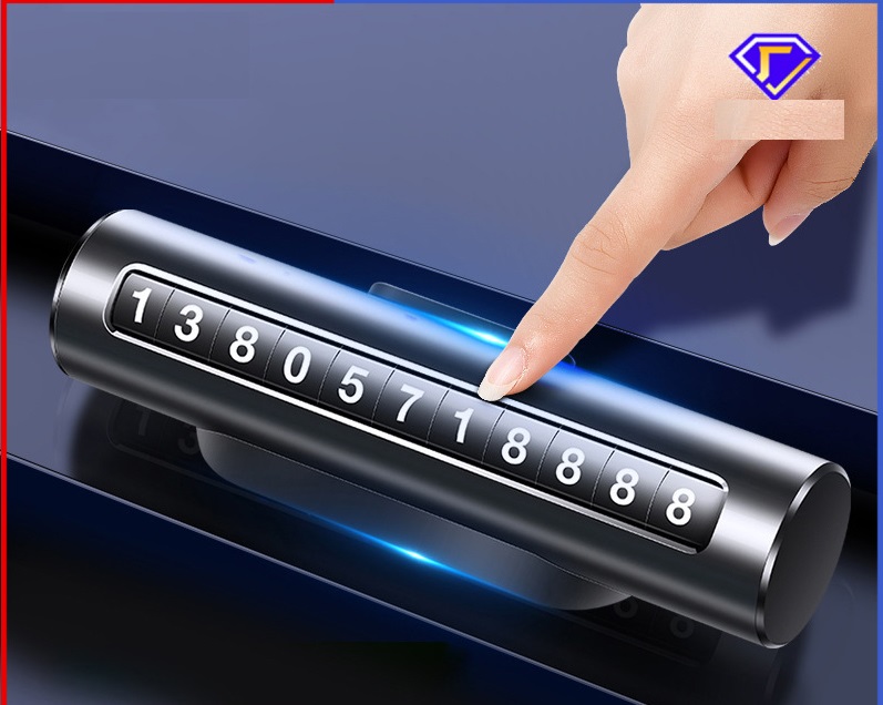 Bảng ghi số đỗ xe ô tô có con lăn di chuyển số sáng tạo hình thức sang trọng hàng cao cấp