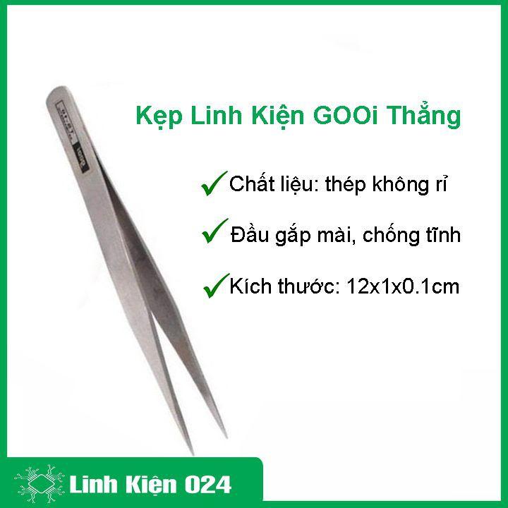 Kẹp linh kiện điện tử Gooi chân thẳng