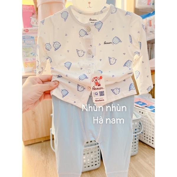 Bộ cài thẳng dài tay hoạ tiết sợi tre Avaler size nb đến 6-9m(nhiều mẫu