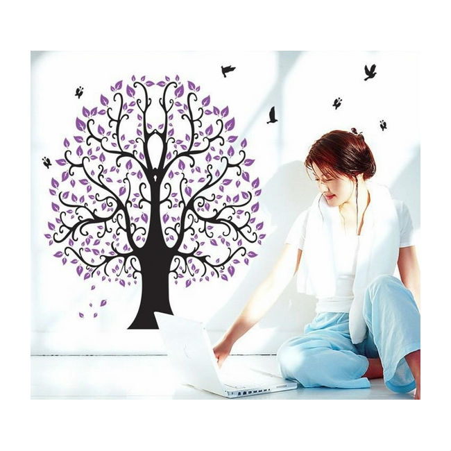 Decal cây tím PK65