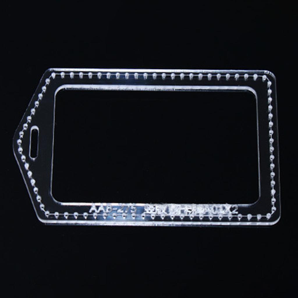 Acrylic Pattern Stencils Template Leather ID  Holder Making