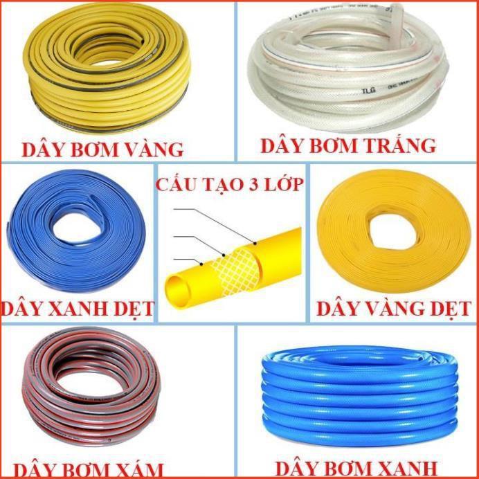 Bộ dây và vòi xịt tăng áp rửa xe tưới cây 20M (cút đồng nối nhựa đen) 206817