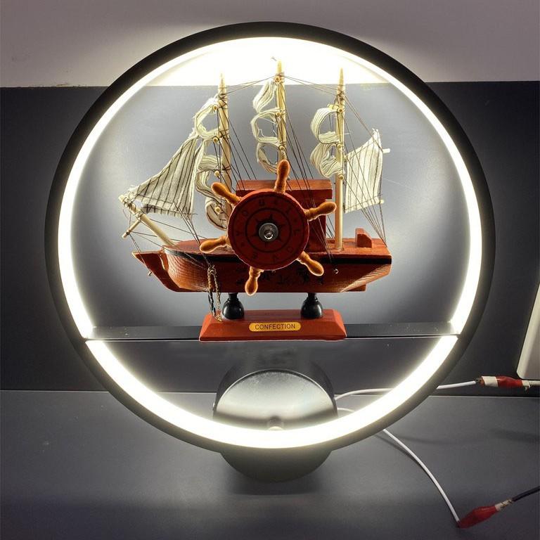 Đèn gắn tường LED con thuyền kiểu dáng độc đáo, sang trọng - 3 chế độ ánh sáng.