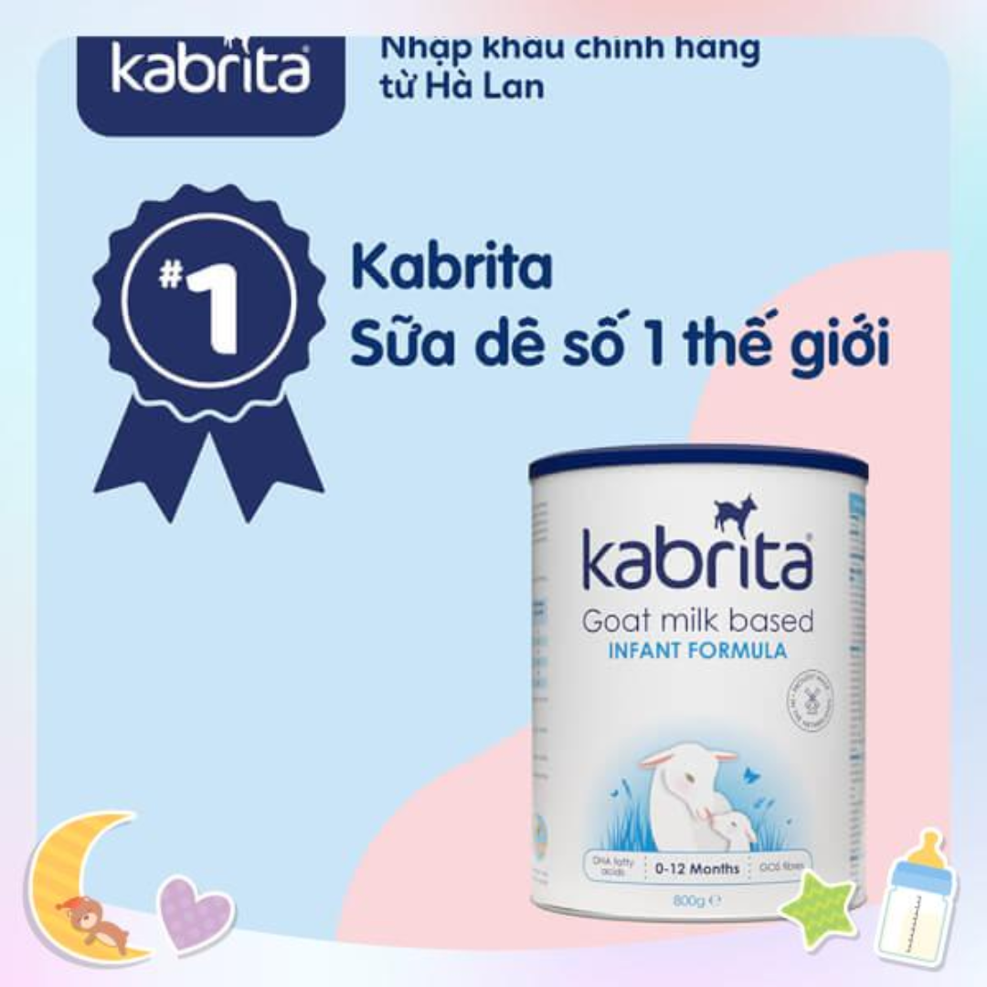 [DATE 2025] Sữa dê Kabrita số 1 cho trẻ - Lon 400g