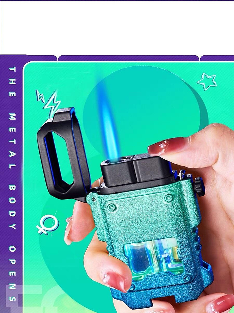 Vỏ Hột Quẹt Bật Lửa Khò Gas 1 Tia Cực Mạnh Focus F115 - Nhiều Màu