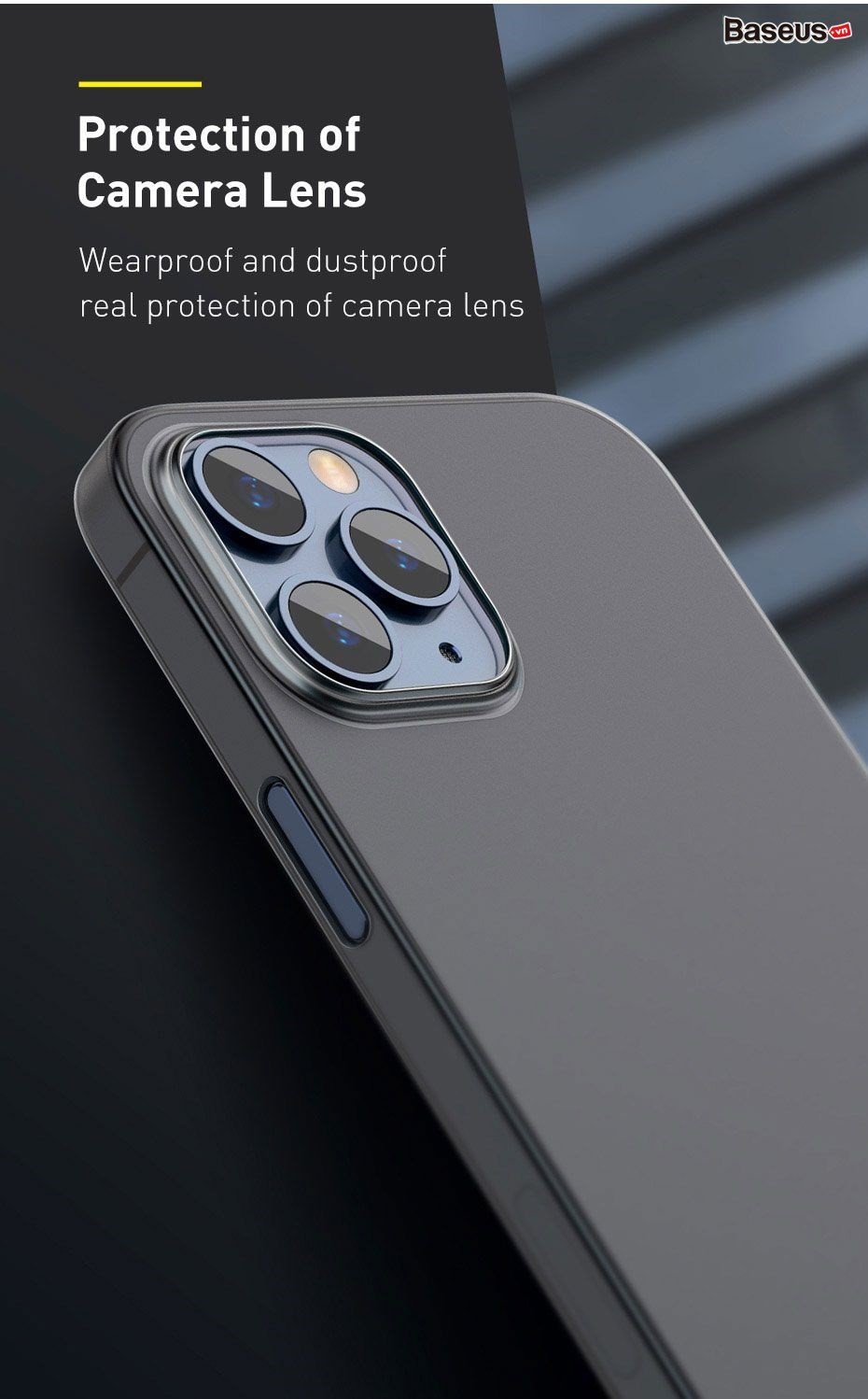 Ốp lưng siêu mỏng chống bám vân tay dùng cho iPhone 12 mini / iPhone 12 / iPhone 12 Pro / iPhone 12 Promax Baseus Wing Case_ Hàng Nhập Khẩu