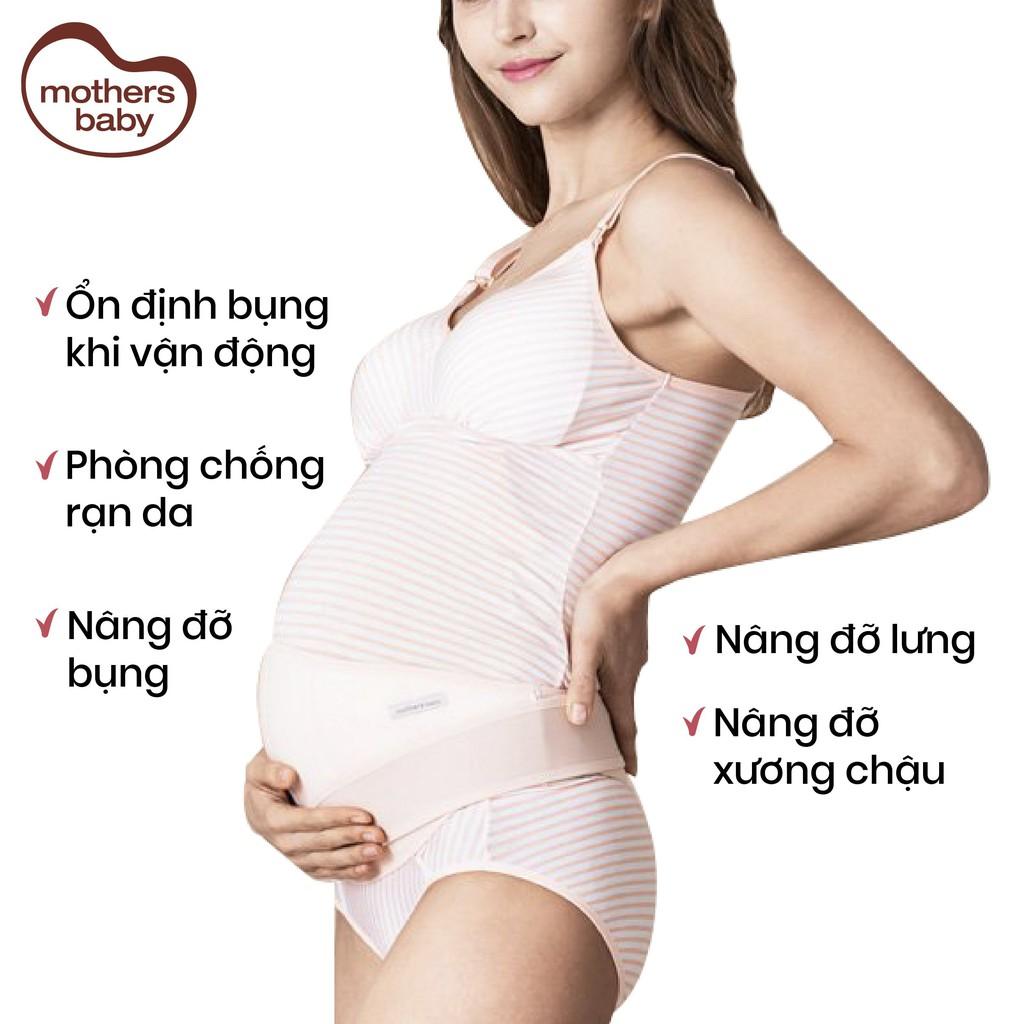 Đai Đỡ Bụng Bầu Chính Hãng-Đai Đỡ Bụng Bầu 2 Trong 1 Cho Mẹ Bầu Và Sau Sinh Thương Hiệu Mothersbaby Hàn quốc