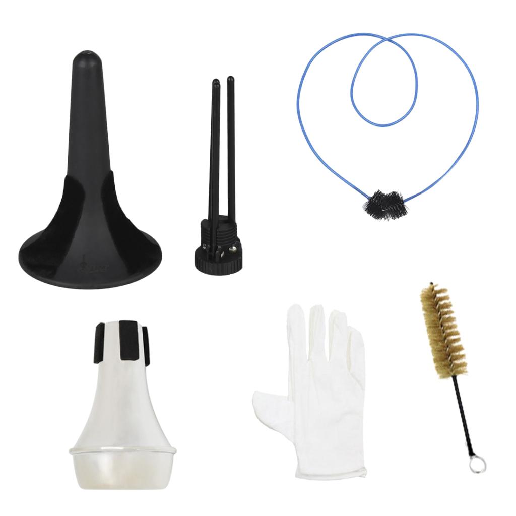 Sunnimix 6 Trong 1 Kèn Bảo Dưỡng Bộ Dụng Cụ Kèn + Tặng 2 Cái Bàn Chải + Tắt Tiếng + Tặng Găng Tay