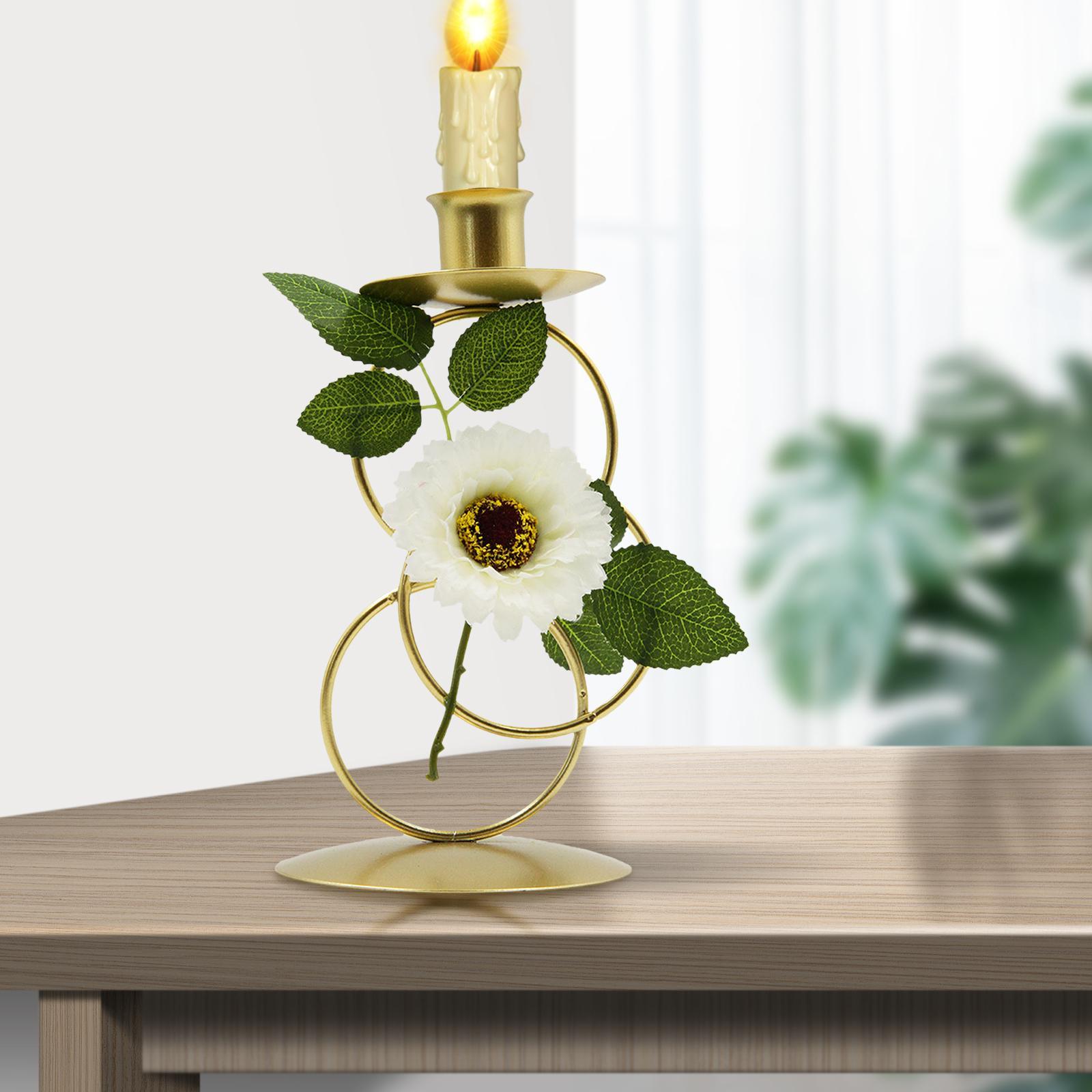 Metal Tea Light Candle Stick Stand Geometric Candle Holder Home Room Decor