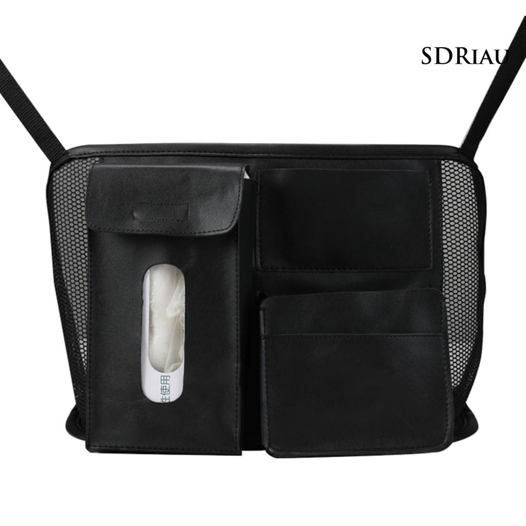 Túi Giả Da Nhiều Ngăn Đựng Đồ Treo Sau Ghế Xe Hơi Tiện Dụng