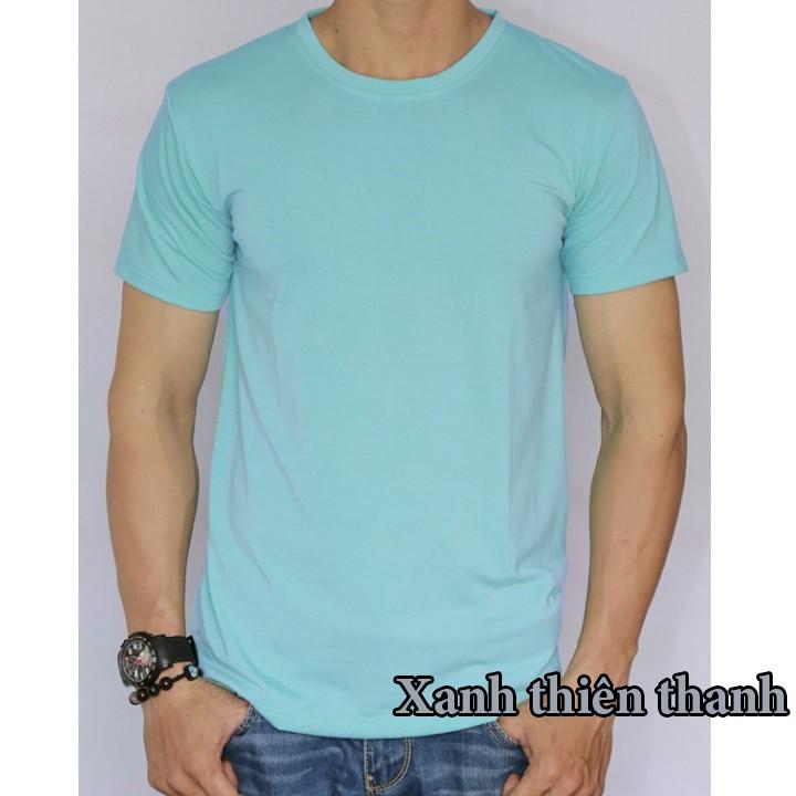 Áo thun nam trơn cotton cổ tròn | Áo phông basic