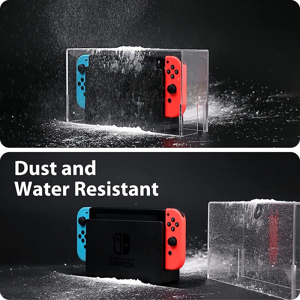 Tấm che bụi hoạt hình Tương thích với Nintendo Switch/Switch OLED TV Dock Stand Chống thấm nước Vỏ acrylic chống trầy xước Hộp hiển thị Màu sắc: Loại 1