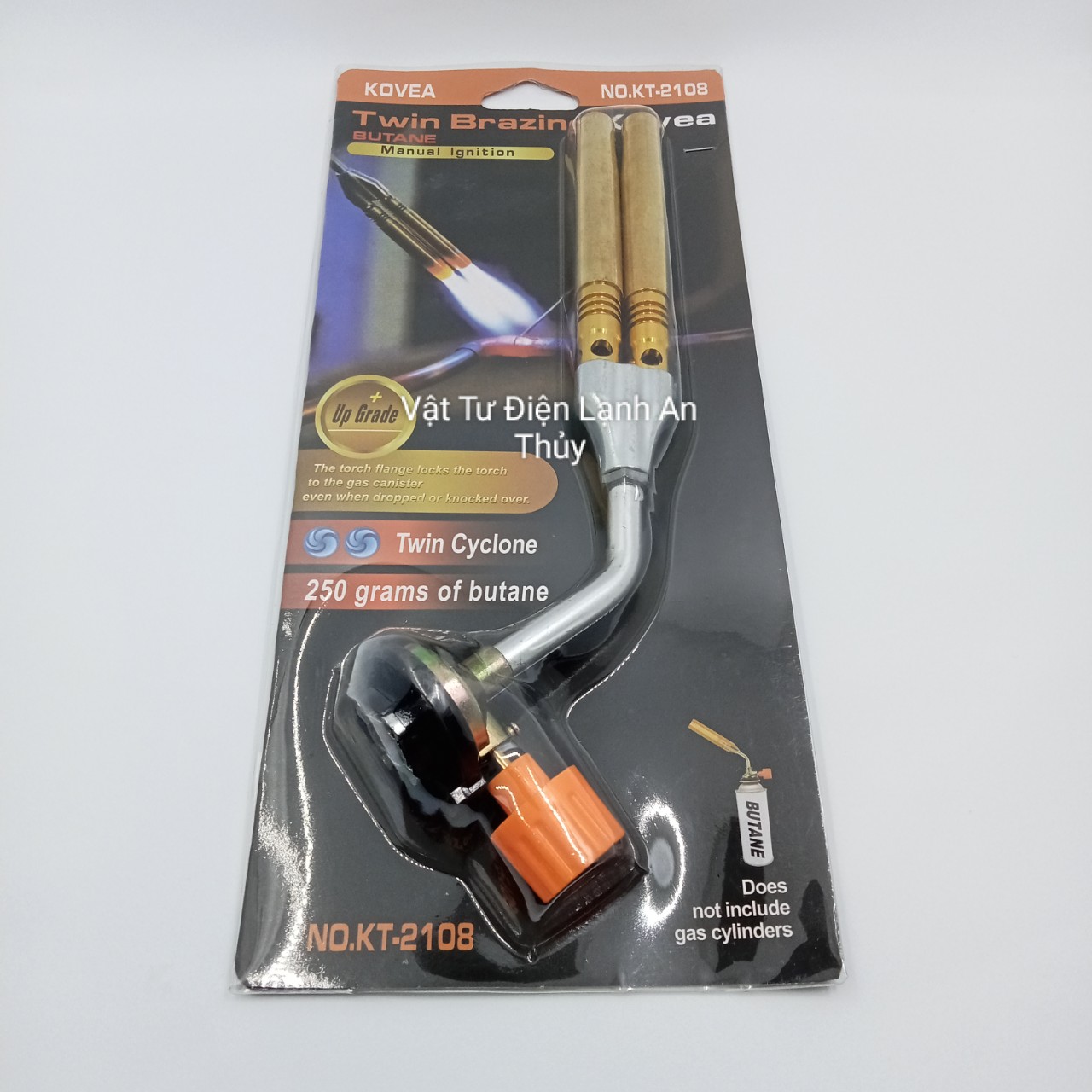 Khò gas ống đồng kovea 2 nòng loại tốt - Đèn khò gas hàn ống đồng kovea 2 nòng - Đầu khò gas ống đồng - Súng khò gas