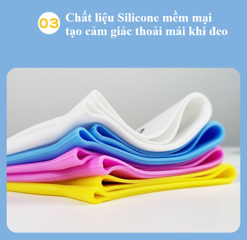 Mũ Bơi trẻ em FEIEDUN-SC401402 chất liệu silicon, free size, cảm giác mềm mại khi đội