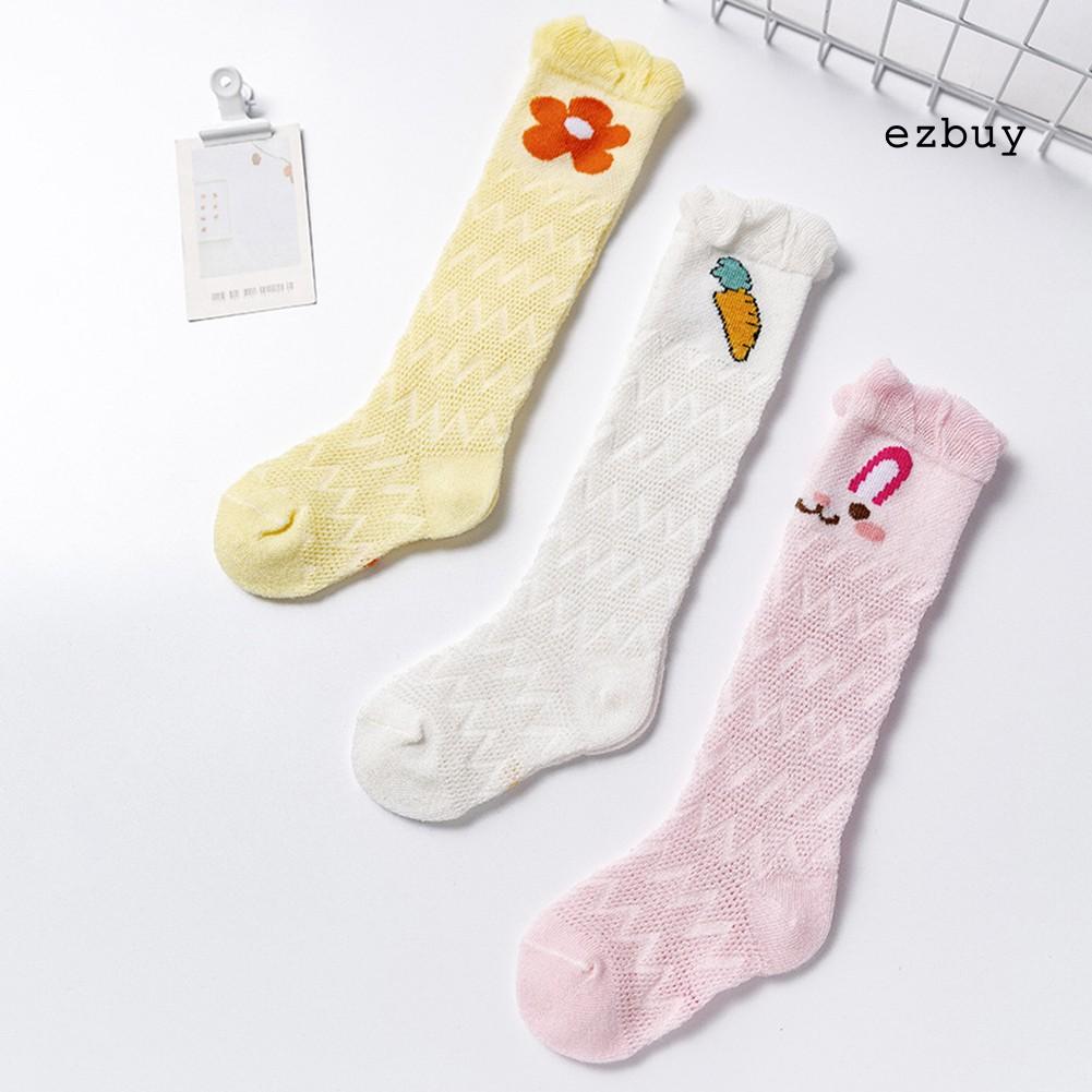 Set 3 Đôi Vớ Cotton Thoáng Khí Dễ Thương Cho Bé