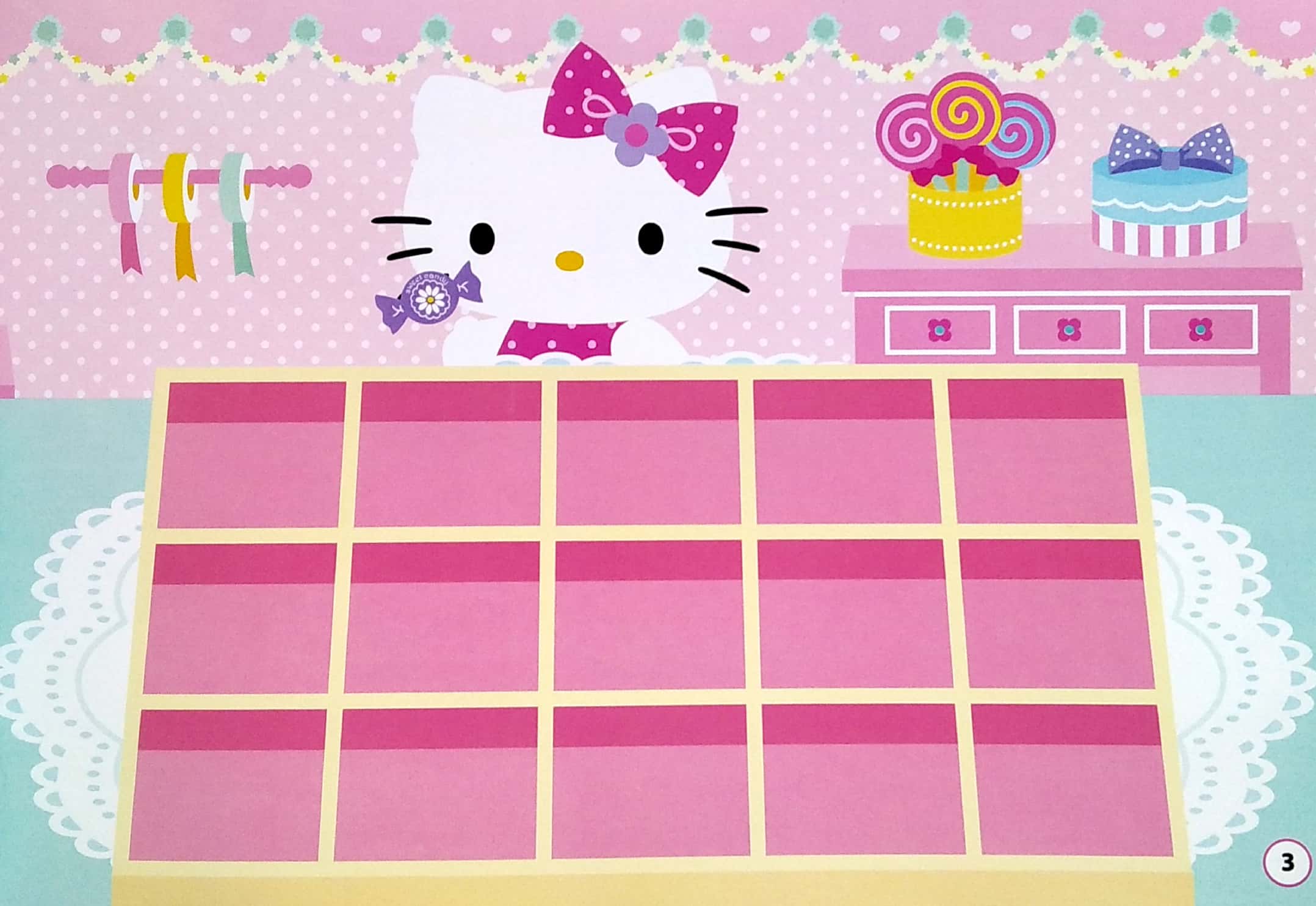 Sticker - H.e.l.l.o K.i.t.t.y - Kitty Mi Nhon Đến Tiệm Ăn Ngon _MT