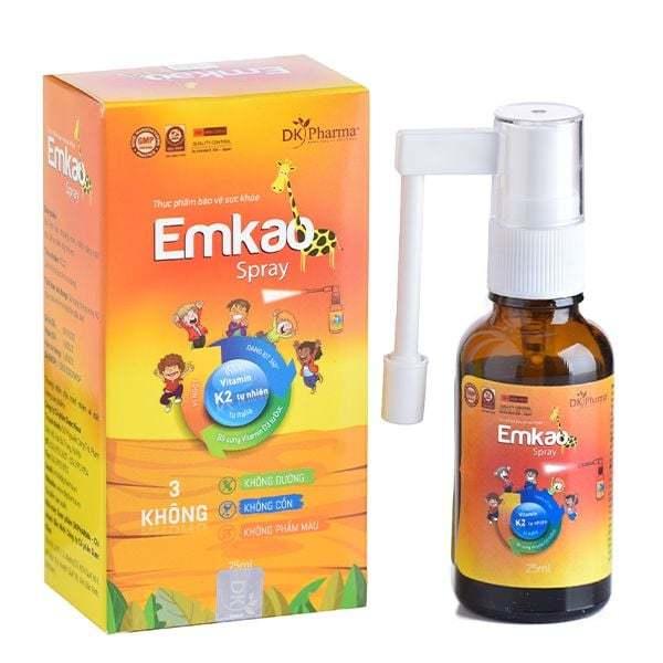 Emkao Spray Vitamin K3 D2 250ml Dạng Xịt Tiện Dụng