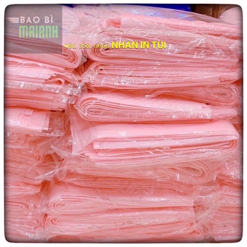 TÚI HỘT XOÀI HỒNG PASTEL HỒNG PHẤN - túi PE hồng, túi HD PE hồng phấn, 100% hạt ZIN SIÊU DAI, SIÊU BÓNG SIÊU ĐẸP