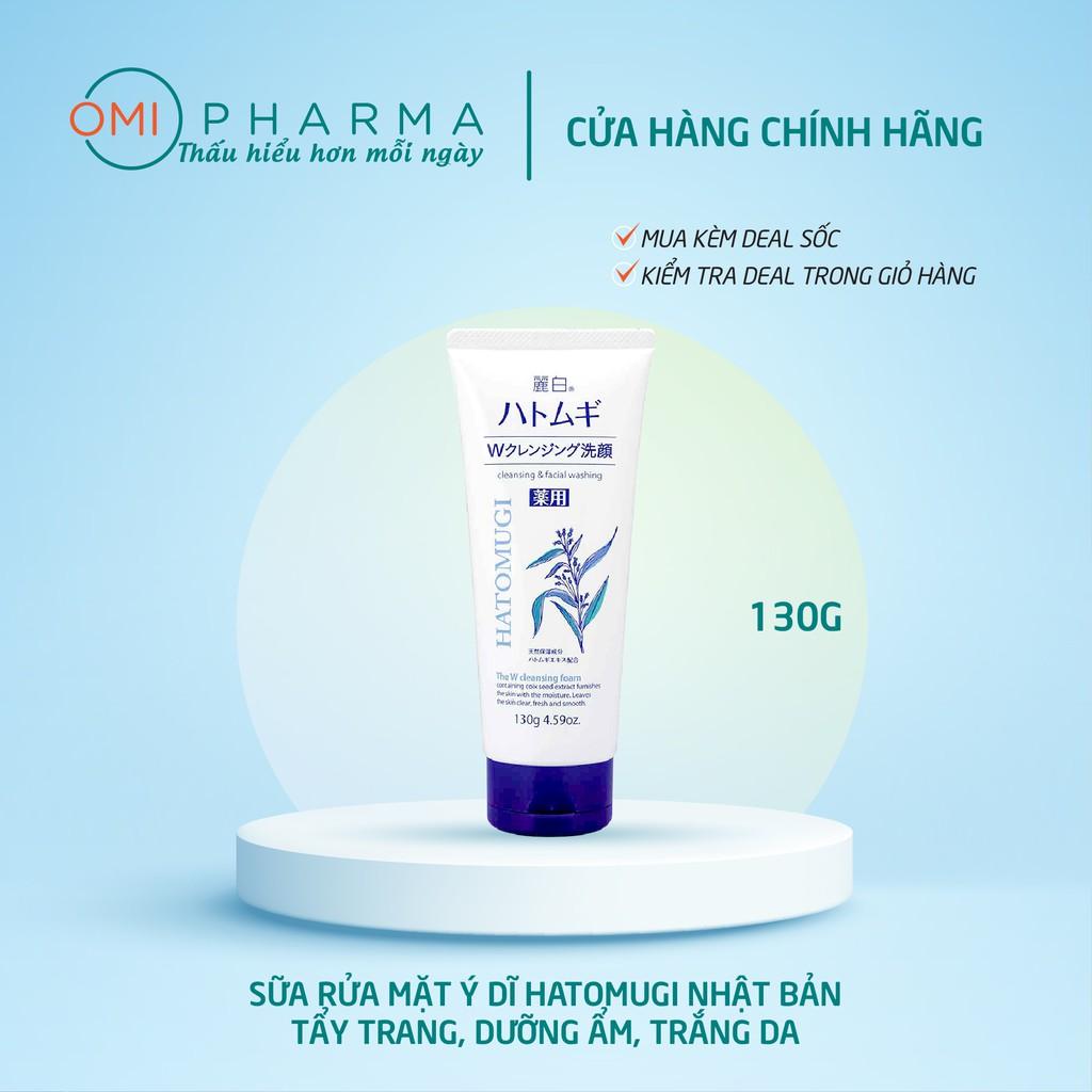 Sữa rửa mặt trắng da Hatomugi Cleansing Foam hạt Ý Dĩ