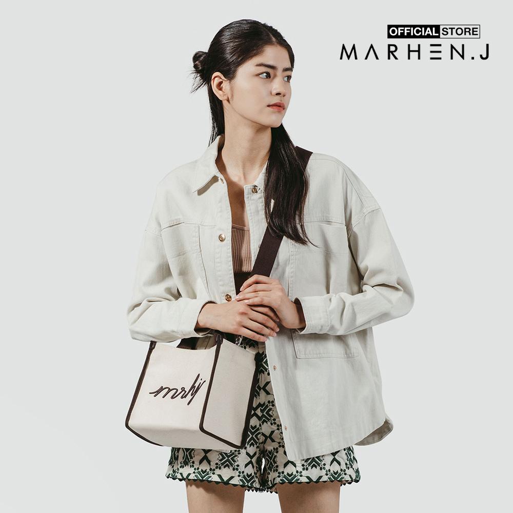 Marhen.J - Túi đeo vai nữ phom chữ nhật Rio MJ22CRIOMN-BR
