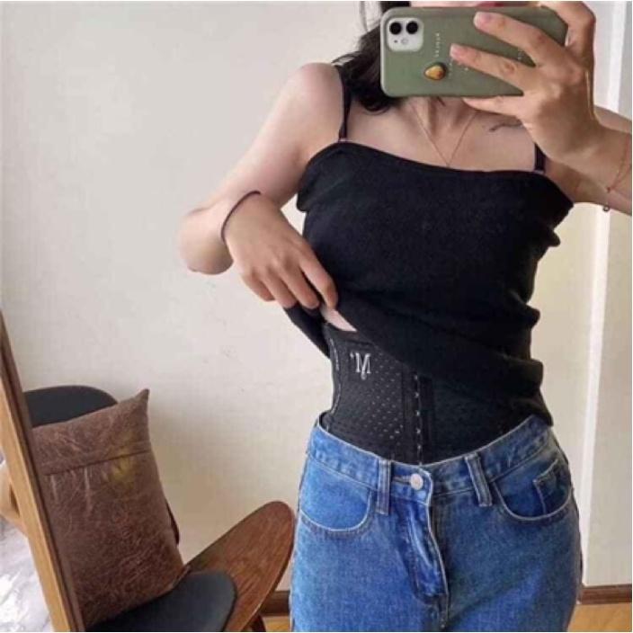 Đai Gen Nịt Bụng Có Thanh Chống Cuộn  - 6 Nấc Cài - Nịt Bụng Giảm Mỡ Sau Sinh
