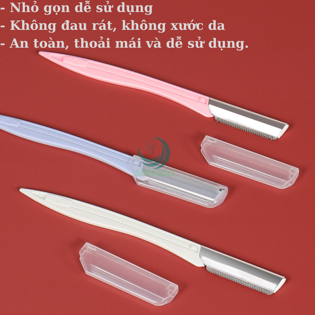 BỘ 3 DAO CẠO LÔNG MÀY MINI – SIÊU GỌN &amp; AN TOÀN DAO CẠO CHÂN MÀY 3 CÂY – NHỎ GỌN, SẮC BÉN, DỄ DÙNG DAO CẠO MÀY SIÊU NHỎ – AN TOÀN CHO DA NHẠY CẢM BỘ DAO CẠO LÔNG MÀY CÓ NẮP – TIỆN DỤNG &amp; NHẸ NHÀNG