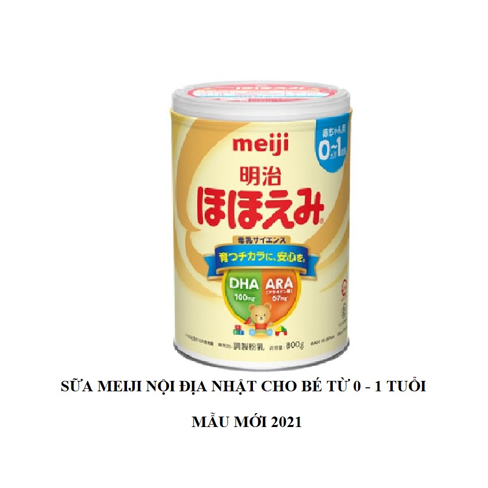 Sữa cho trẻ sơ sinh từ 0-1 tuổi Meiji nội địa Nhật giúp bé phát triển cân đối chiều cao, cân nặng, trí não  - QuaTangMe Extaste