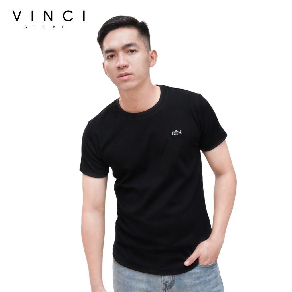 Áo Phông Cotton Cá Sấu Logo Thêu Vnxk