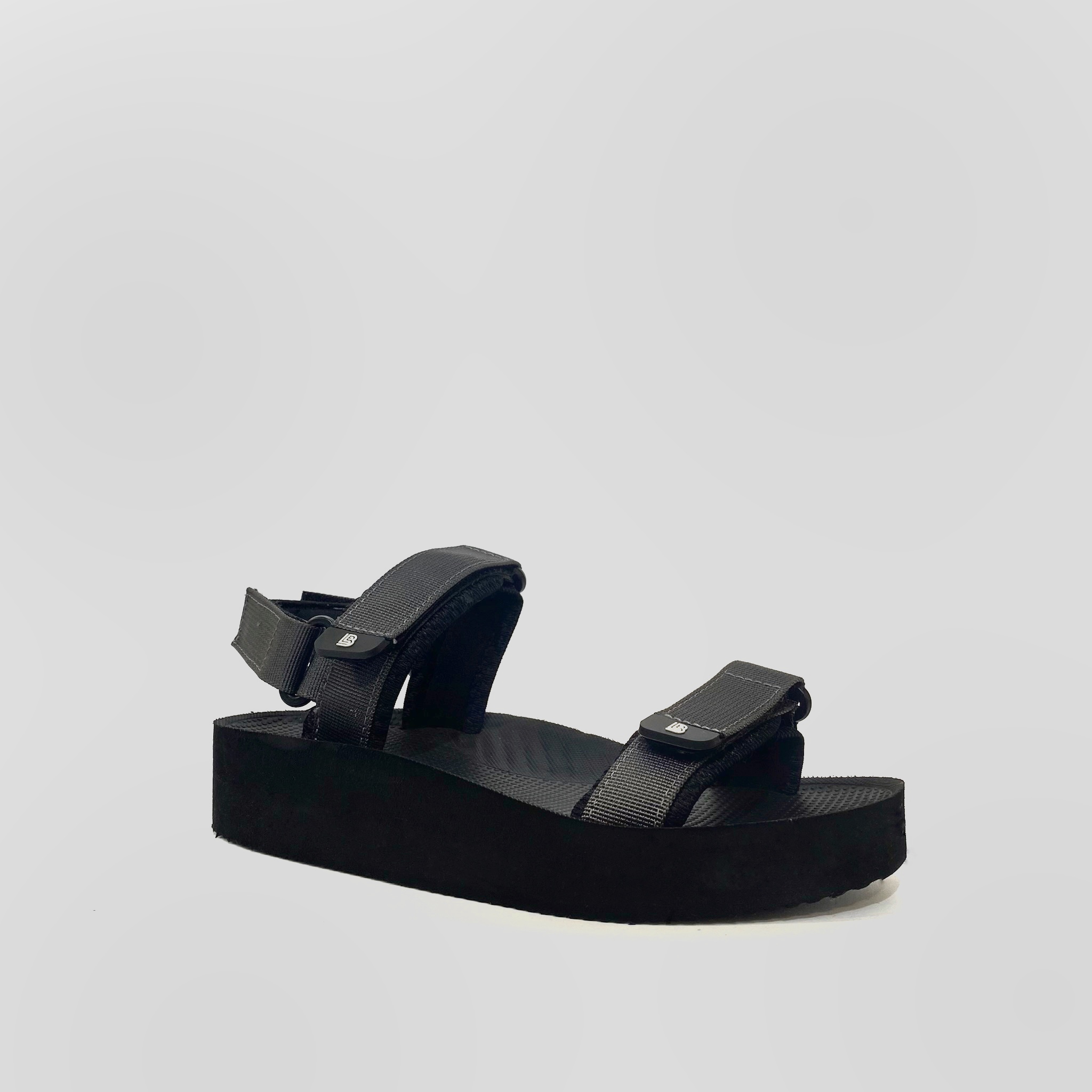 Giày Sandal Nữ The Bily 03W Quai Ngang - Màu Xám BL03WX