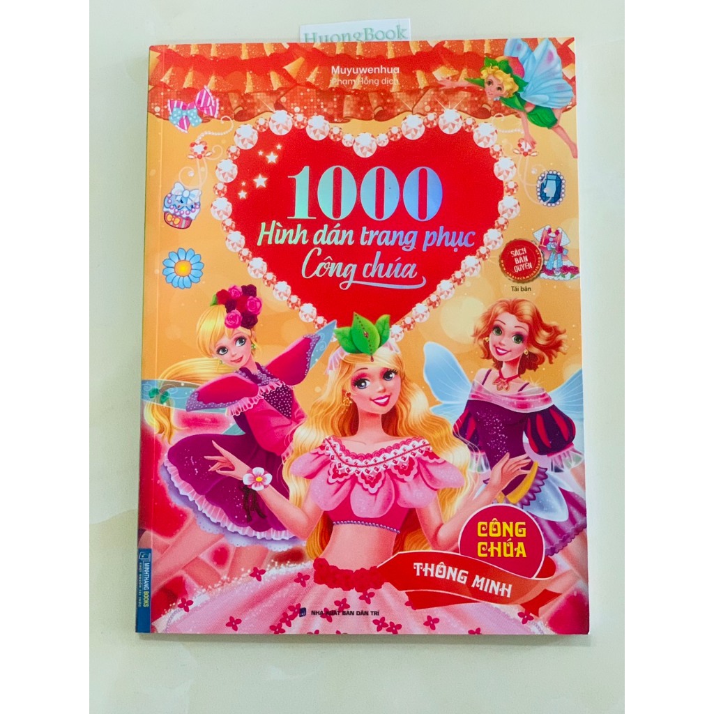 Sách - 1000 hình dán trang phục công chúa - Công chúa hoa lệ